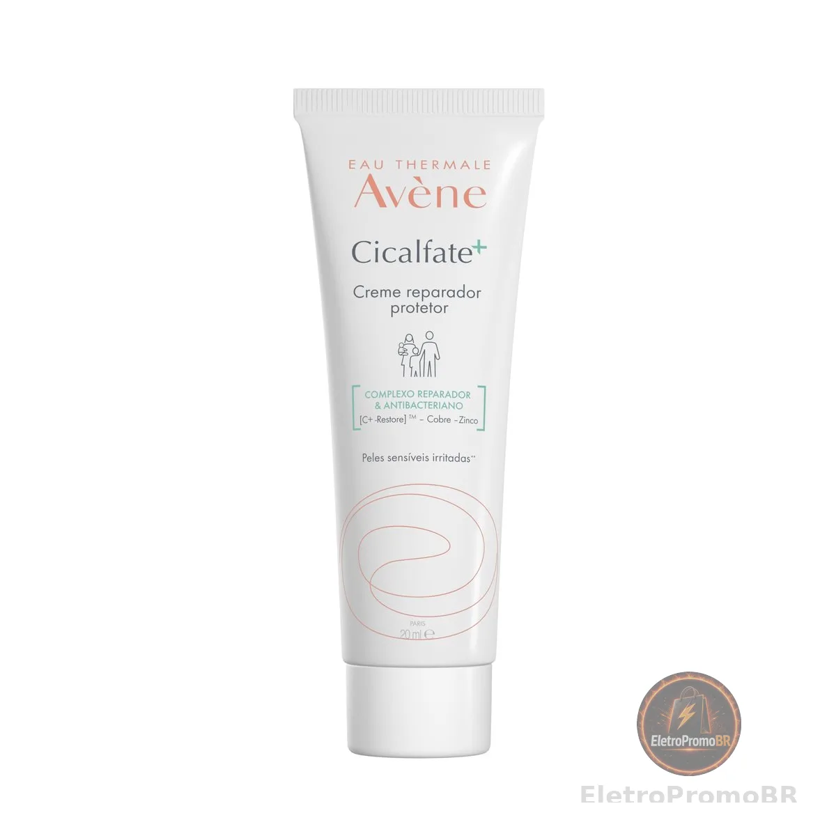 Avène Cicalfate+ Creme Reparador Facial, Nutre, Protege e Repara Pele Irritada, Água Termal Avène, Sulfato de Cobre e Zinco, Purifica, Acalma e Acelera a Reparação da Pele, Resultados Visíveis em 48 Horas, 20ml