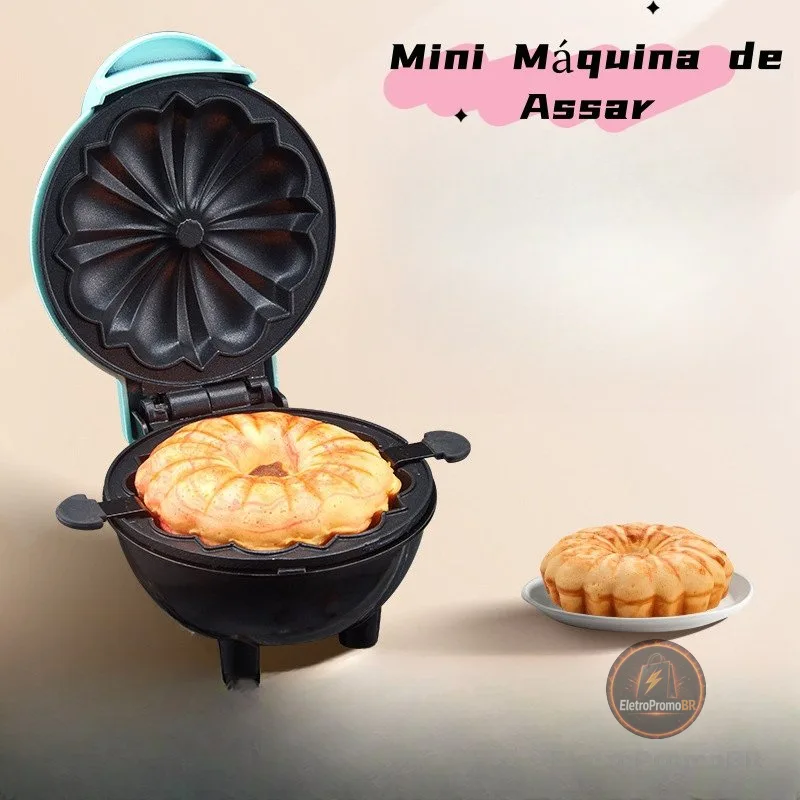 Mini elétrica antiaderente máquina de cozimento de bolo quiche/forno/máquina de ovo mini ferro 110V