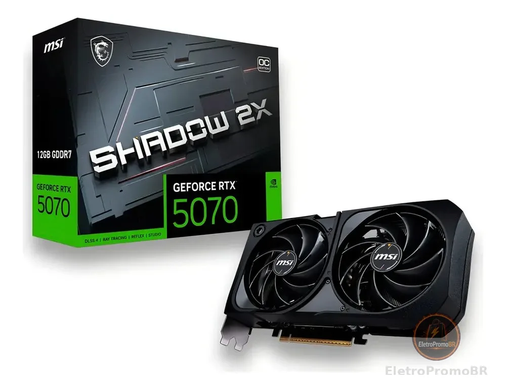 Placa De Video Nv Rtx5070 12gb G7 192bits S 2x Oc Msi