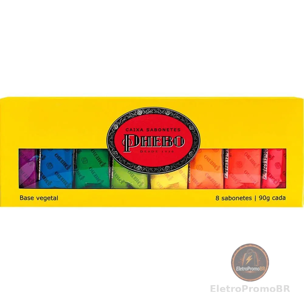 Kit Sabonete, PHEBO, Amarelo, 720g