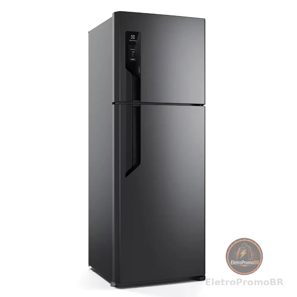 Geladeira Electrolux Frost Free 480L Efficient AutoSense Duplex Black Inox Look (TF71B) 220V