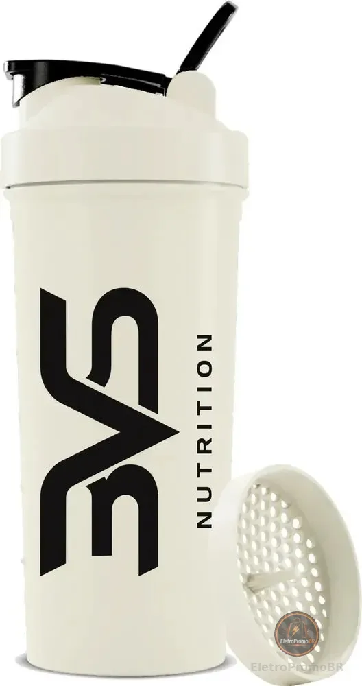 Coqueteleira / Shaker Branca - Academia 600ml - 3vs Nutrition