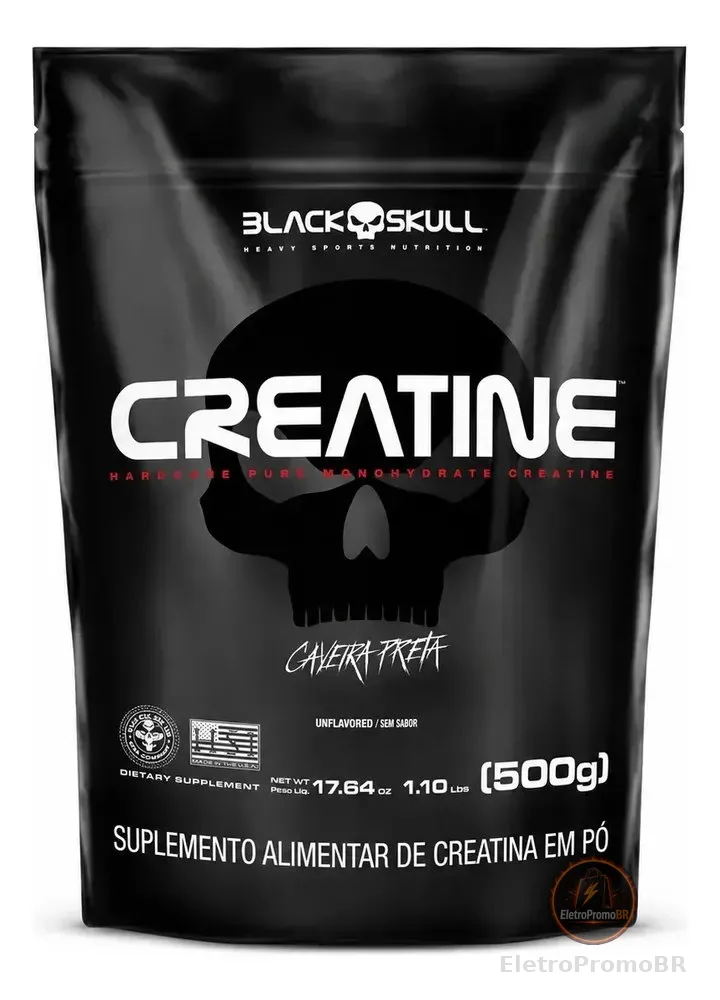 Creatina Monohidratada Black Skull Refil 500g