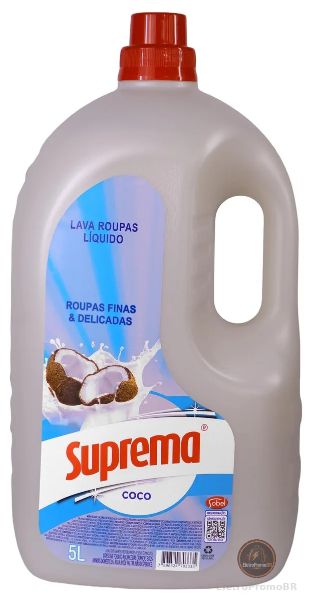 Suprema Lava Roupas Coco 5L - Nova embalagem (Pode variar)