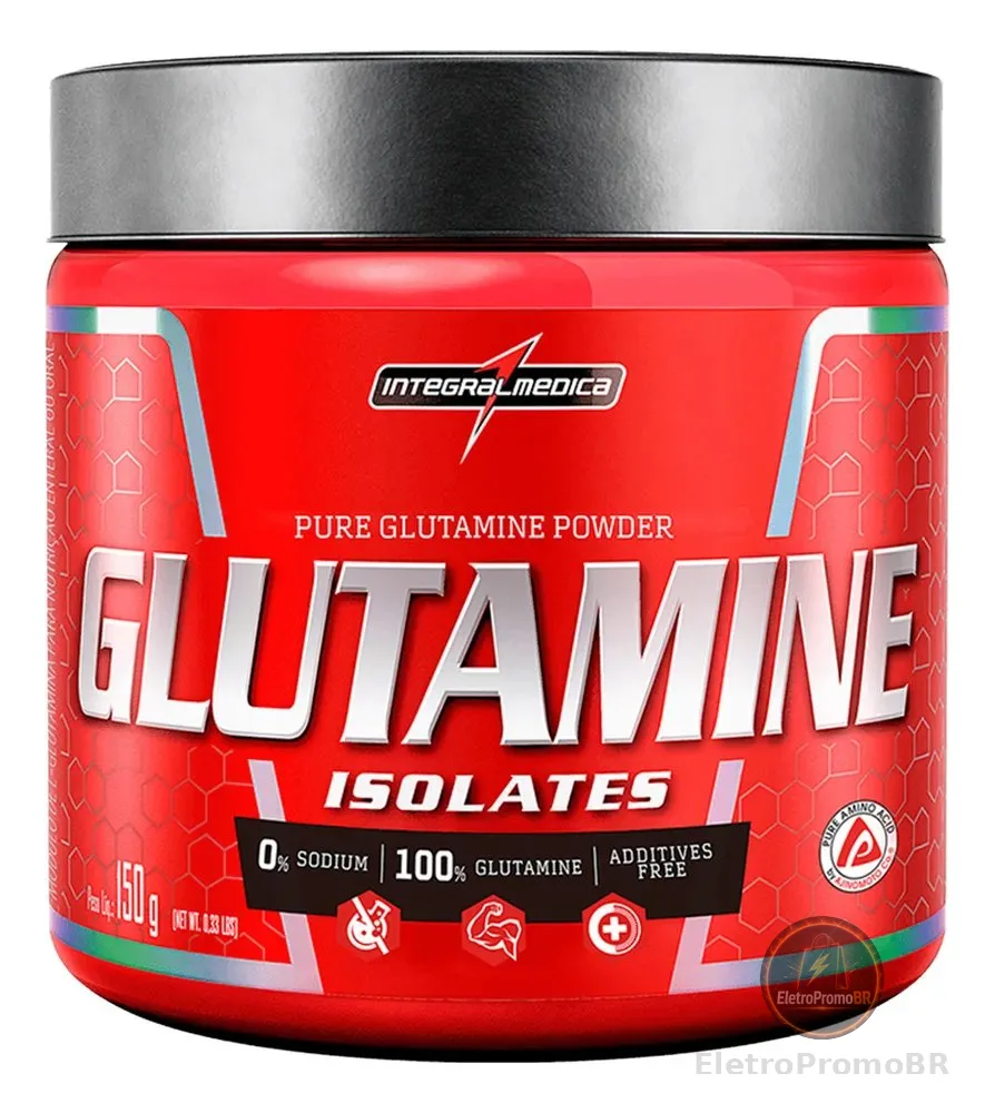 Glutamine L-Glutamina Isolada 100% Sem Sabor 150g Integralmédica