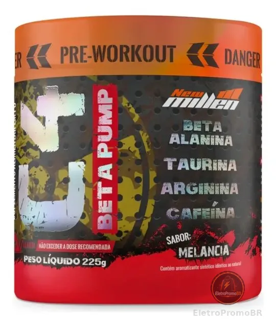 Suplementos Pré Treino C4 Beta Pump Pote De 225g New Millen