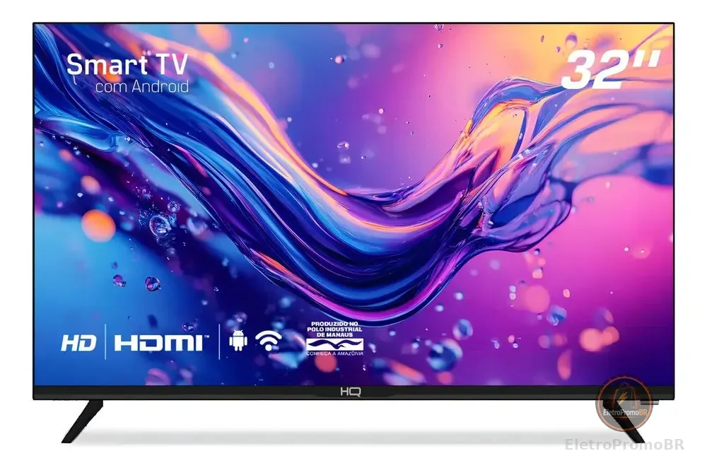 Smart Tv Hq 32 Hd Android 12 Design Slim Hqs32nkhm