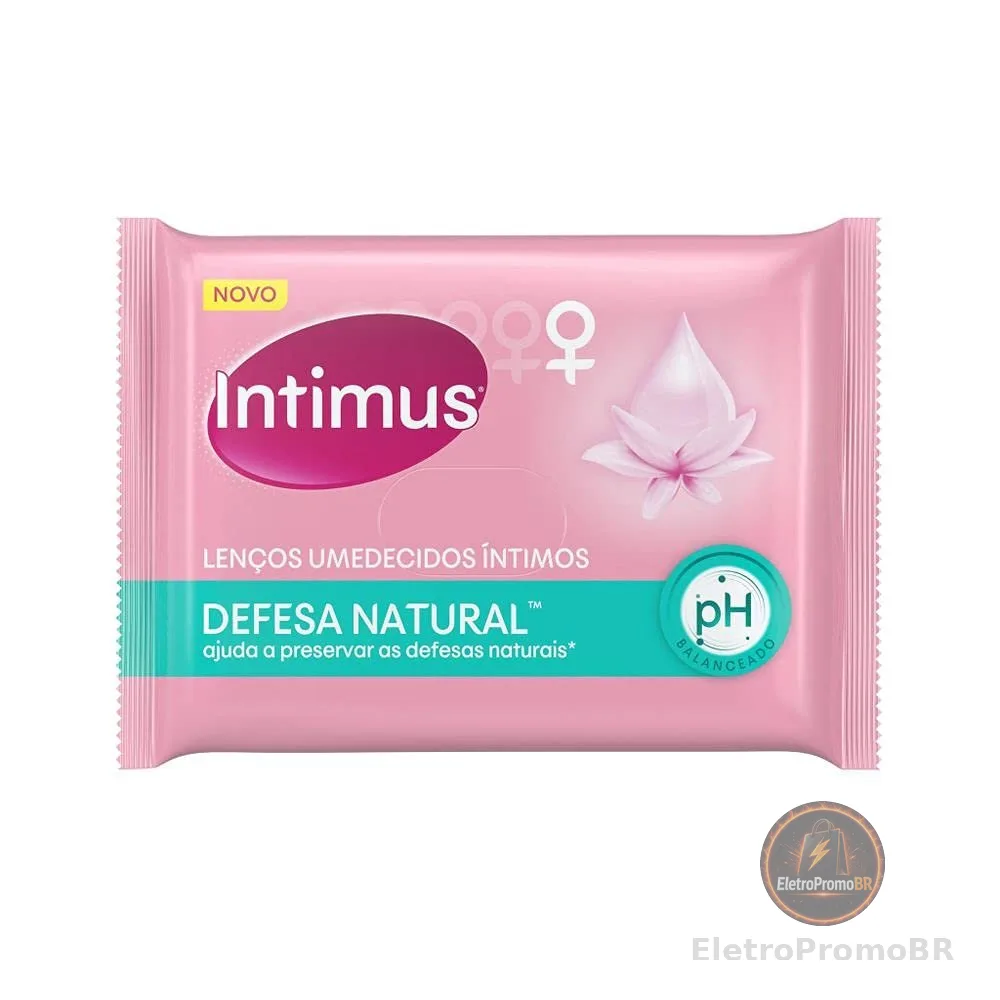Lenços Umedecidos Intimus Defesas Naturais - 16 lenços