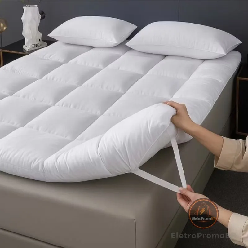 Pillow top cama solteiro , casal , Queen e king  box protetor de colchão macio toque de pluma várias cores.