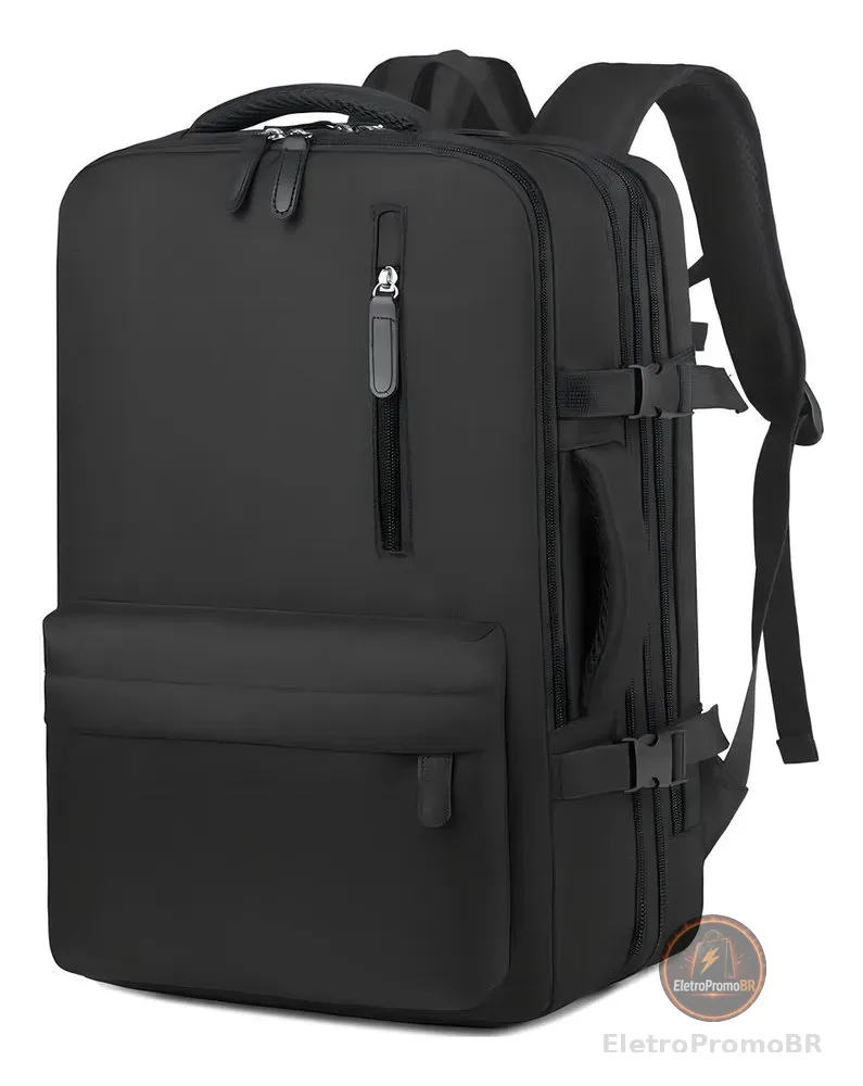 Mochila Executiva Expansível Low Cost Notebook Mala Bordo Organizadora Reforçada Viagem Férias Faculdade Malinha Mala com Porta USB Tippi