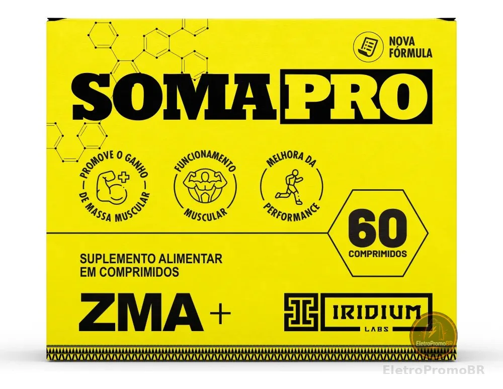 Soma Pro Zma C/60 Comprimidos - Iridium Labs Sabor Sem sabor
