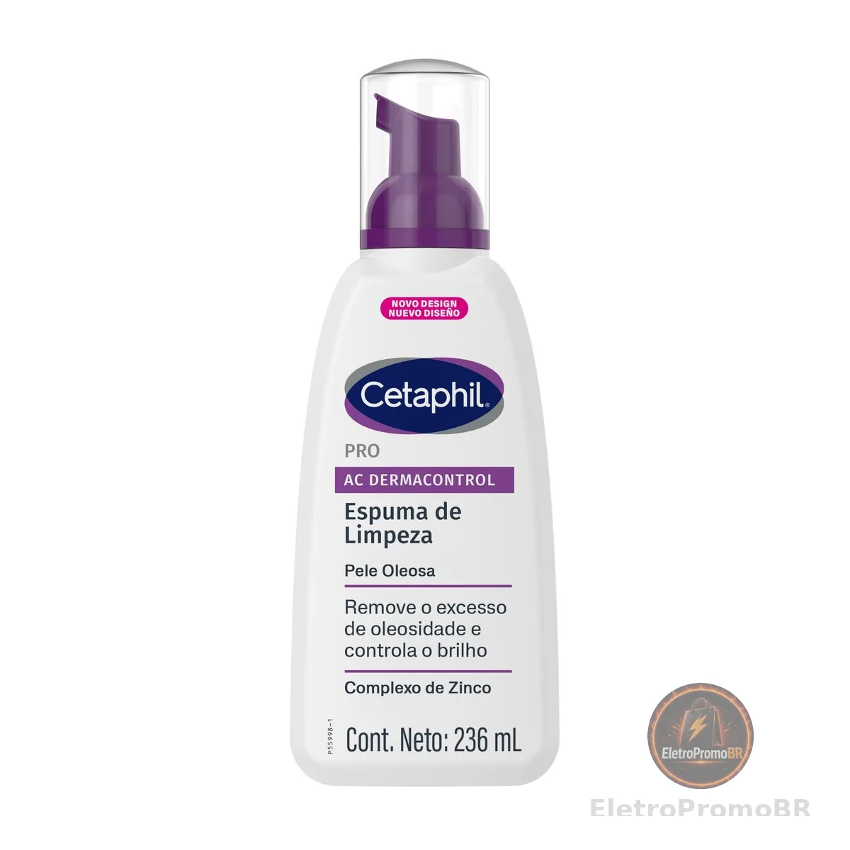 Cetaphil Pro AC Dermacontrol Espuma De Limpeza Facial Pele Oleosa 236ml
