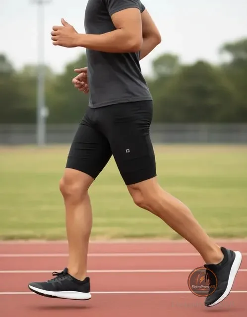 Bermuda De Compressão Para Corrida Masculina Com Bolso