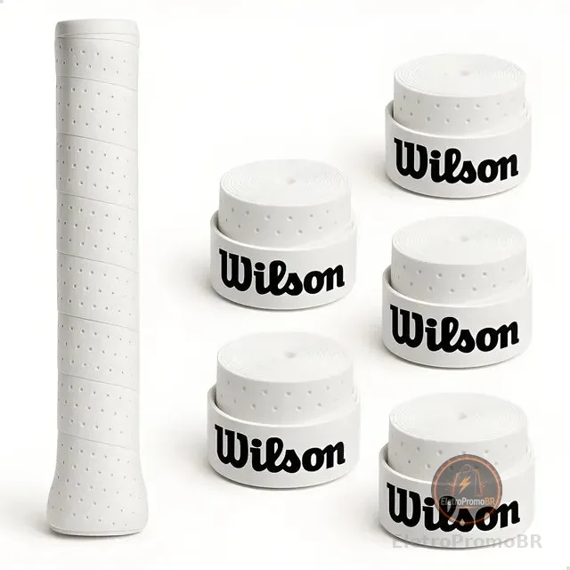 Kit 5 Un Overgrip Raquete Beach Furado Wilson - Env Imediato