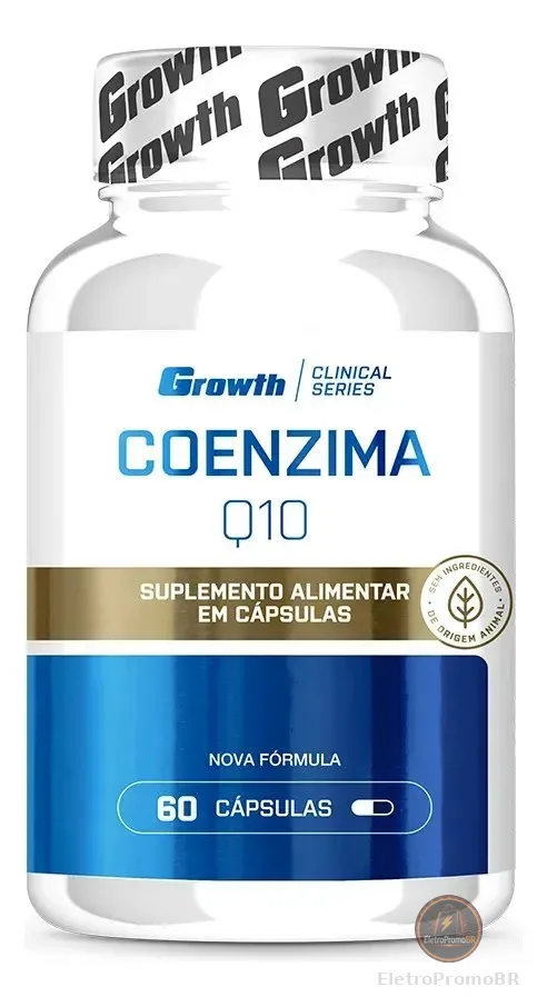 Coenzima Q10 (100mg 60 Caps) - Growth Supplements Sabor Sem Sabor