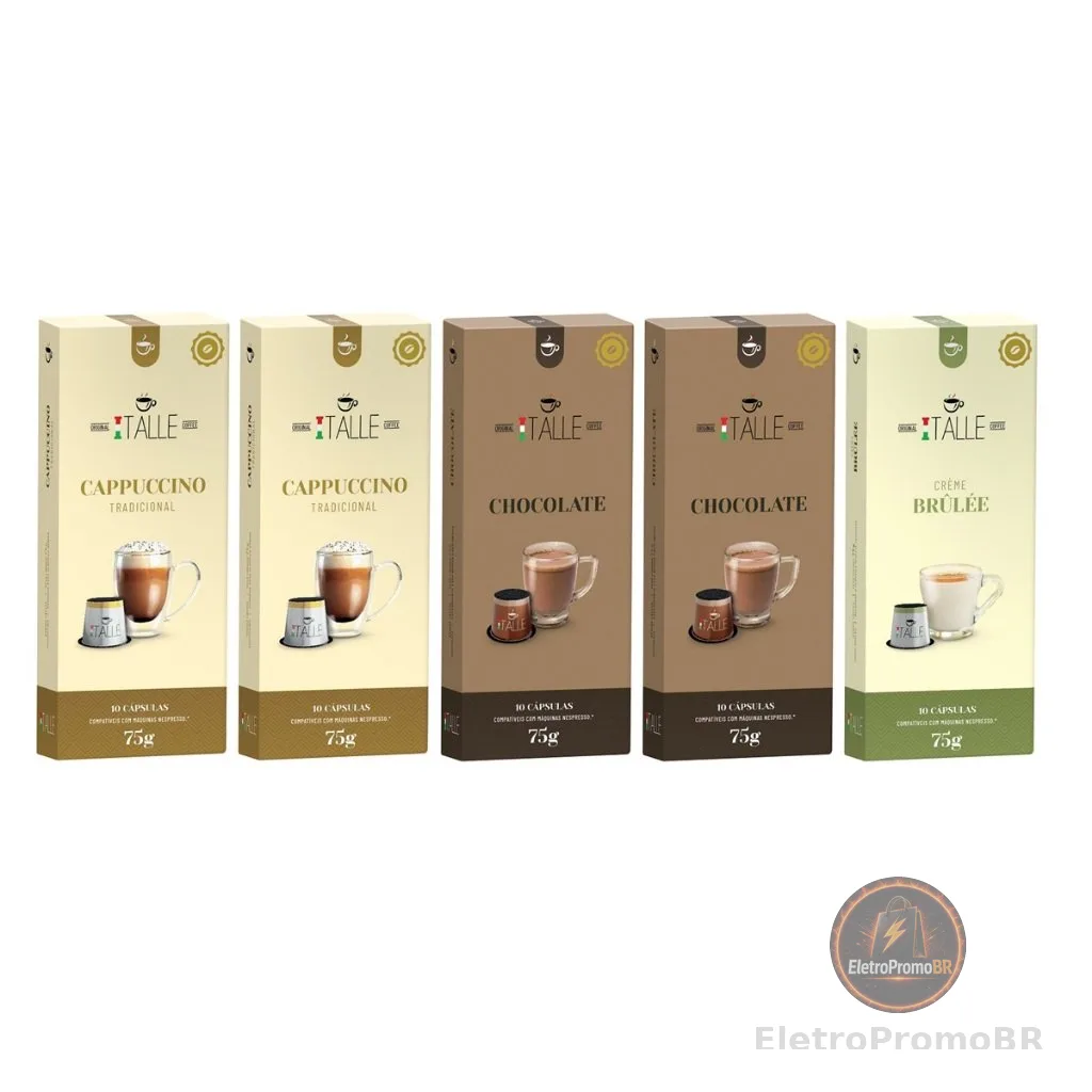Cápsulas Nespresso Cappuccino Chocolate Café Italle 50 Unid