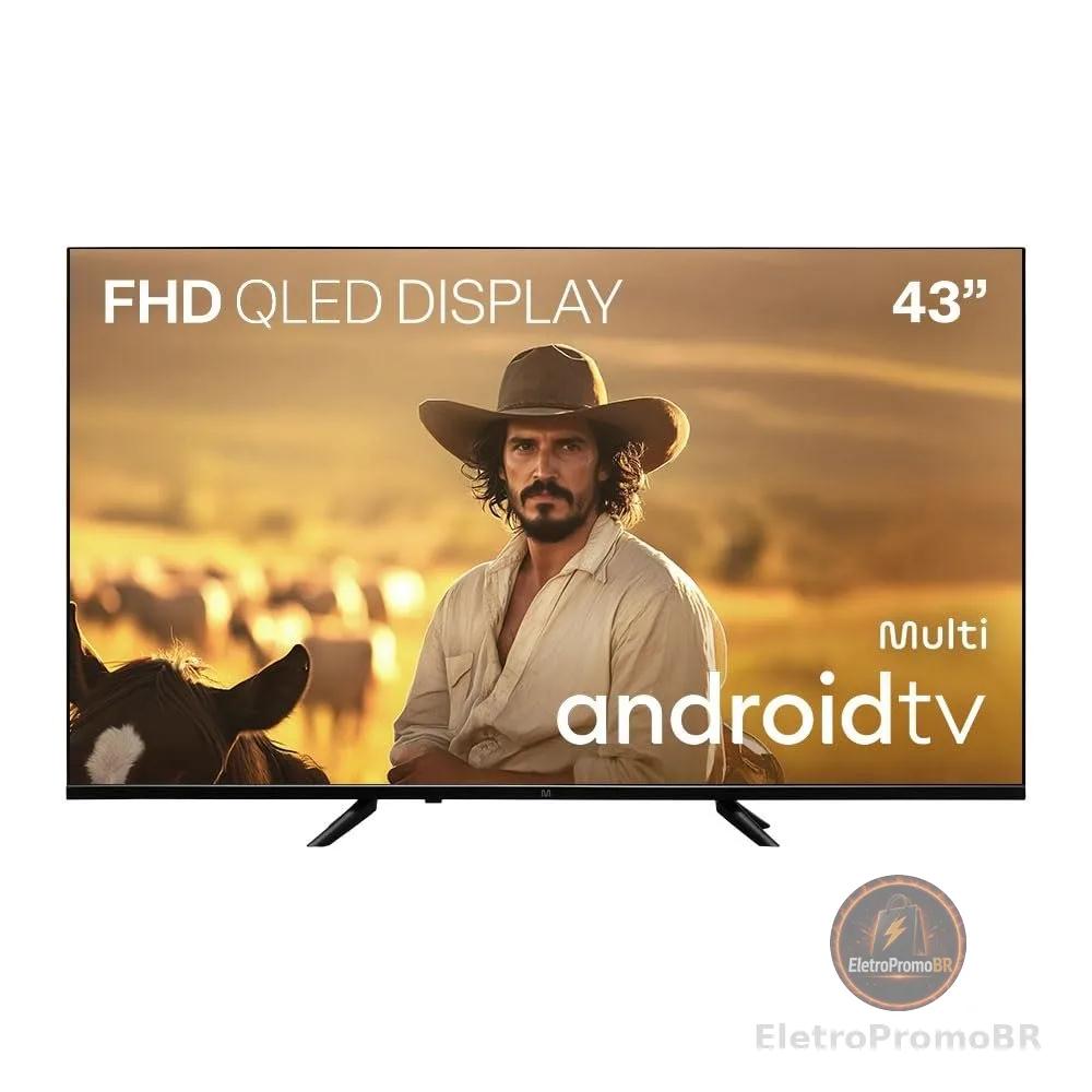 Smart TV Multi 43" QLED Full HD Android - TL066MQ