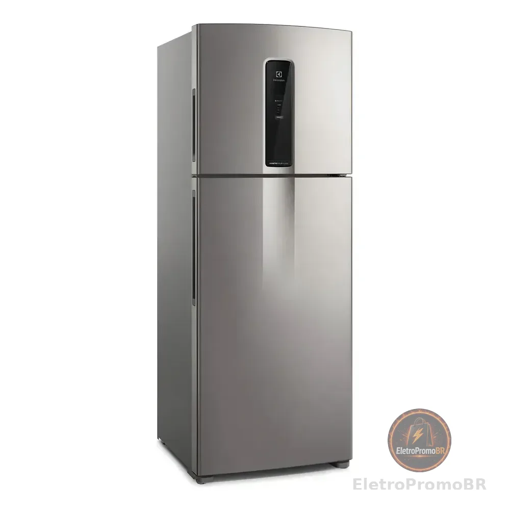 Geladeira Electrolux Frost Free Inverter 480l Efficient Com Autosense Smartbivolt Duplex Cor Inox Look (it70s) Bivolt Prateado 127/220v