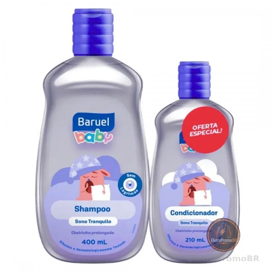 Kit Baruel Baby Sono Tranquilo Shampoo 400ml + Condicionador 210ml