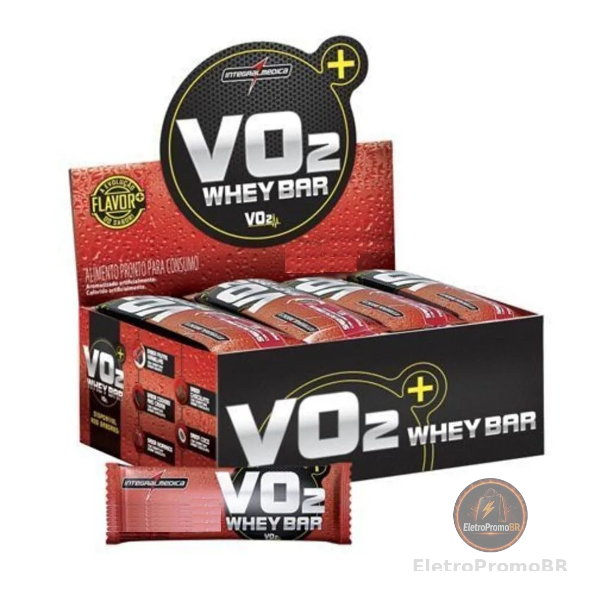 VO2 Whey Bar 12 Unidades 30g Cookies, IntegralMedica