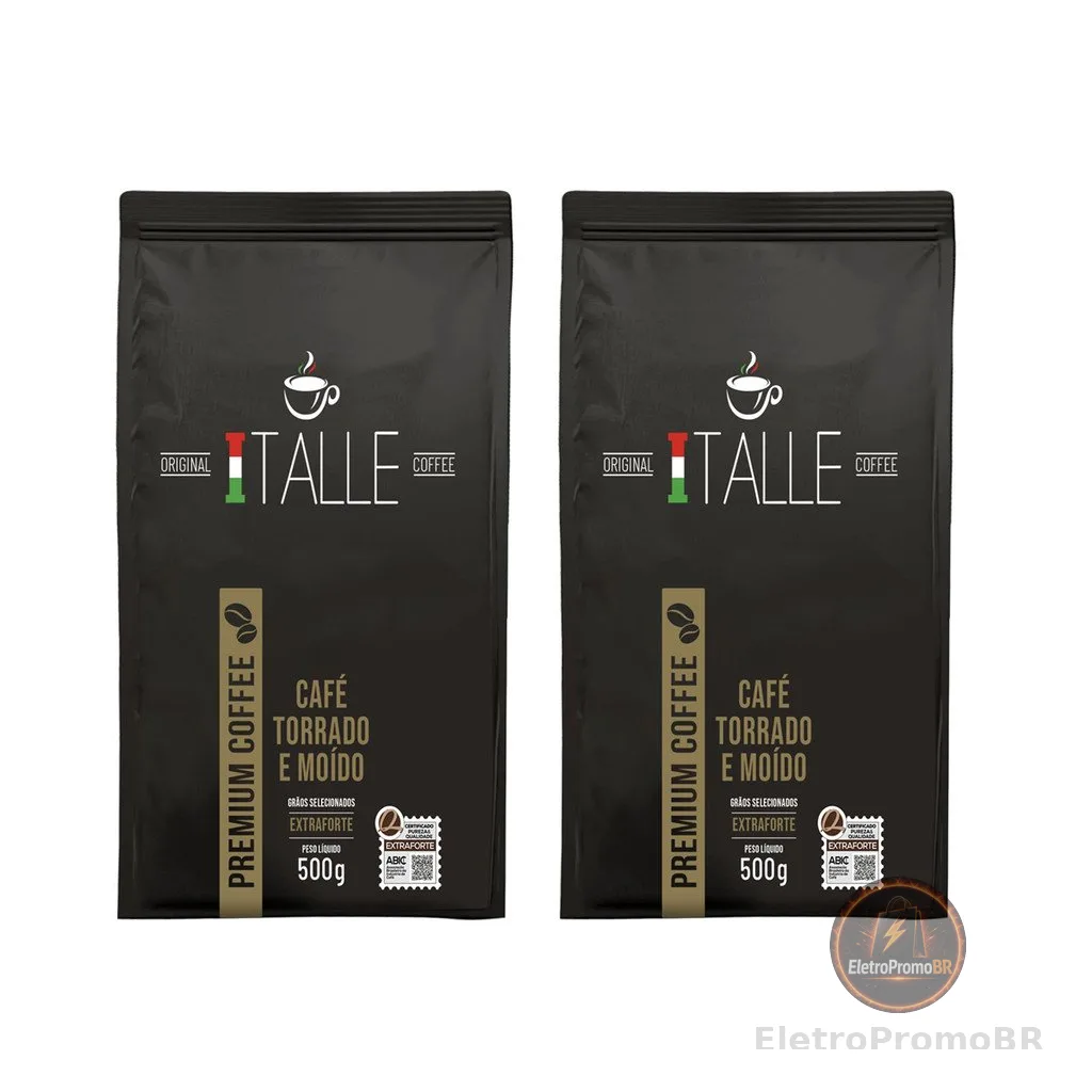 Café Torrado E Moído Extraforte 1kg Kit 2