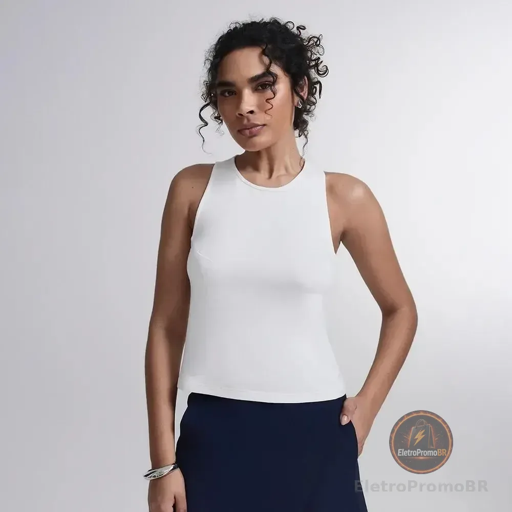 Regata Comfy Inlounge Feminino Insider Off White Liso P