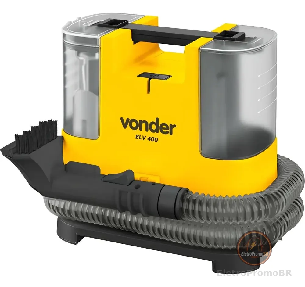 Extratora Portátil 127v P/ Estofados Elv 400 Vonder Amarelo 127v