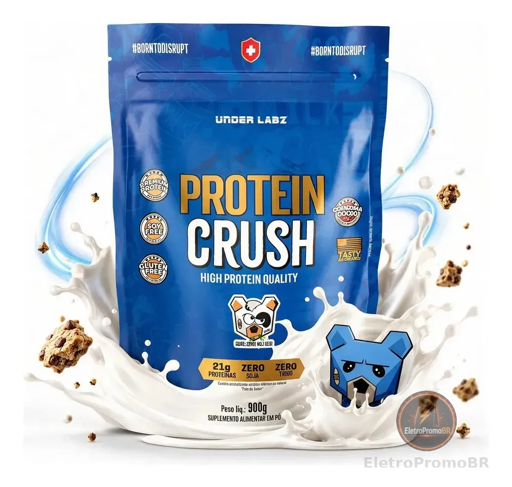 Whey Protein Crush 100% Coq10 Refil 900g Under Labz Original Alpine Milkbear