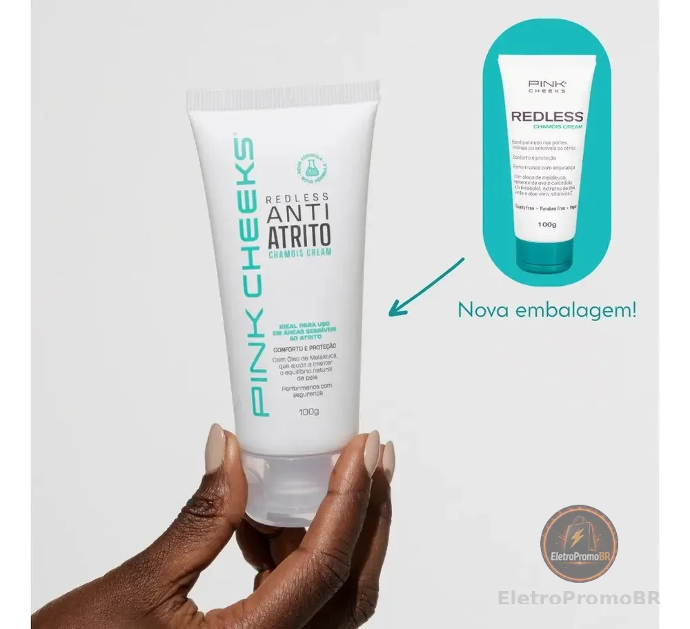 Pink Cheeks Redless Chamois Creme Anti Assaduras e Atrito 100g Bisnaga