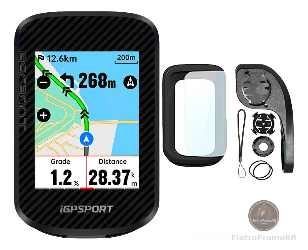 Gps Bike Igpsport Bsc300t Ciclocomputador Bicicleta +brindes Preto