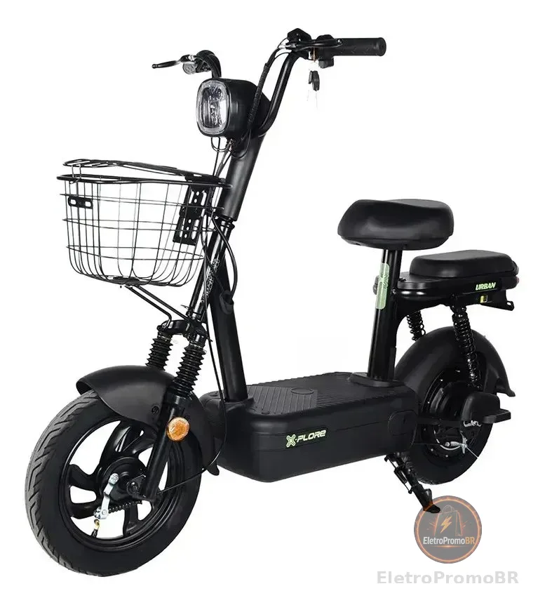 Bicicleta Scooter Elétrica Xplore 48v/ 12ah 500w Sem Cnh Preto