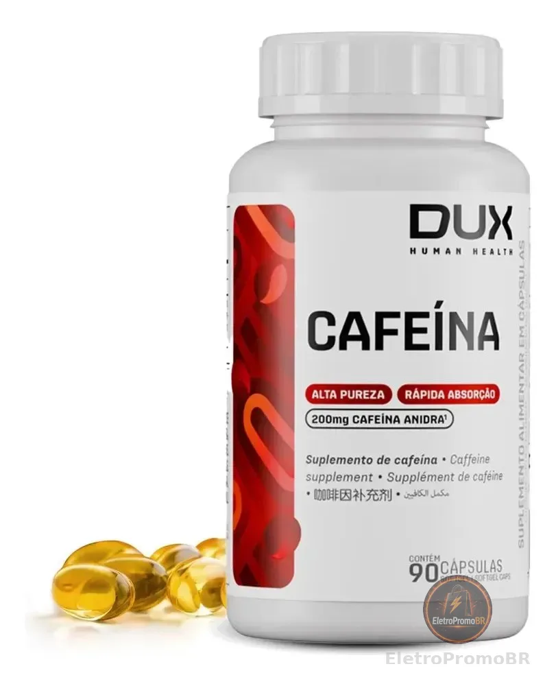 CAFEÍNA DUX 200mg 90 CAPSULAS