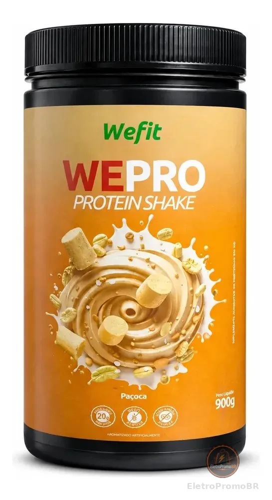 Wepro Pote 900g Sabor Paçoca Wefit Paçoca