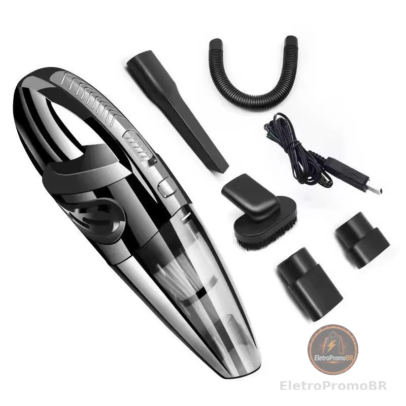 Aspirador de Pó Portátil Sem Fio 70W Bateria HEPA USB Oásis OIH-2905