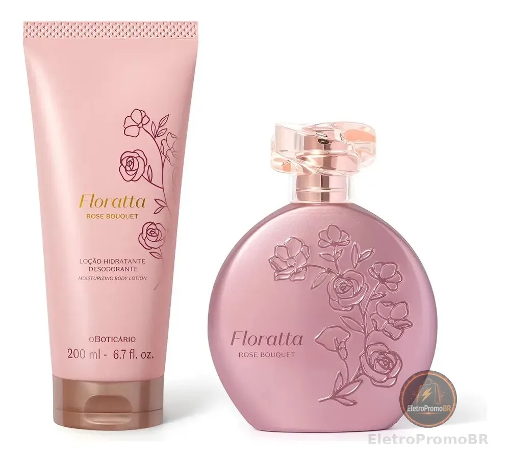Floratta Rose Bouquet: Colônia 75ml + Loção Corporal 200ml