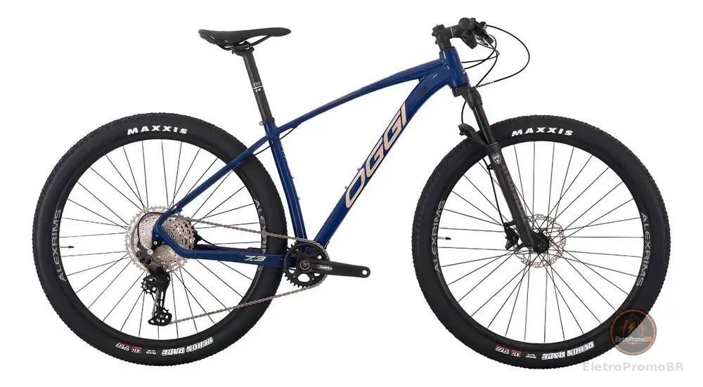 Bicicleta Aro 29 Oggi 7.3 Big Wheel Deore 12v 2025 2026 Cor Azul Tamanho Do Quadro 21
