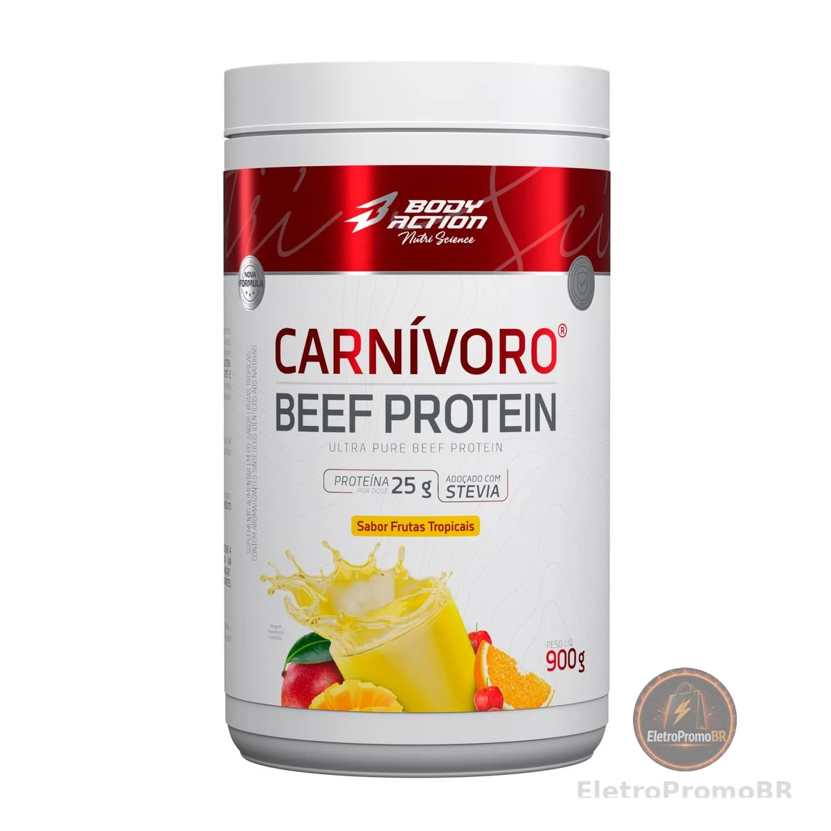 Carnívoro Beef Protein - 900g Frutas Tropicais - BodyAction