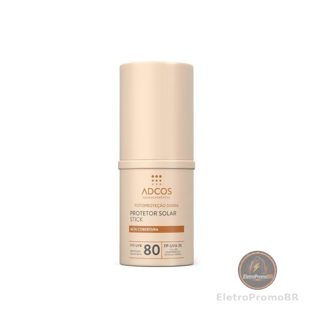Protetor Solar Adcos Tonalizante Base Stick Fps80 17g- Nude