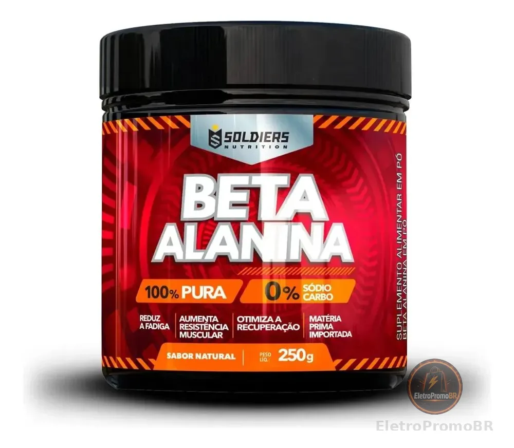 Beta Alanina 250g Suplemento em Pó Pura - Soldiers Nutrition