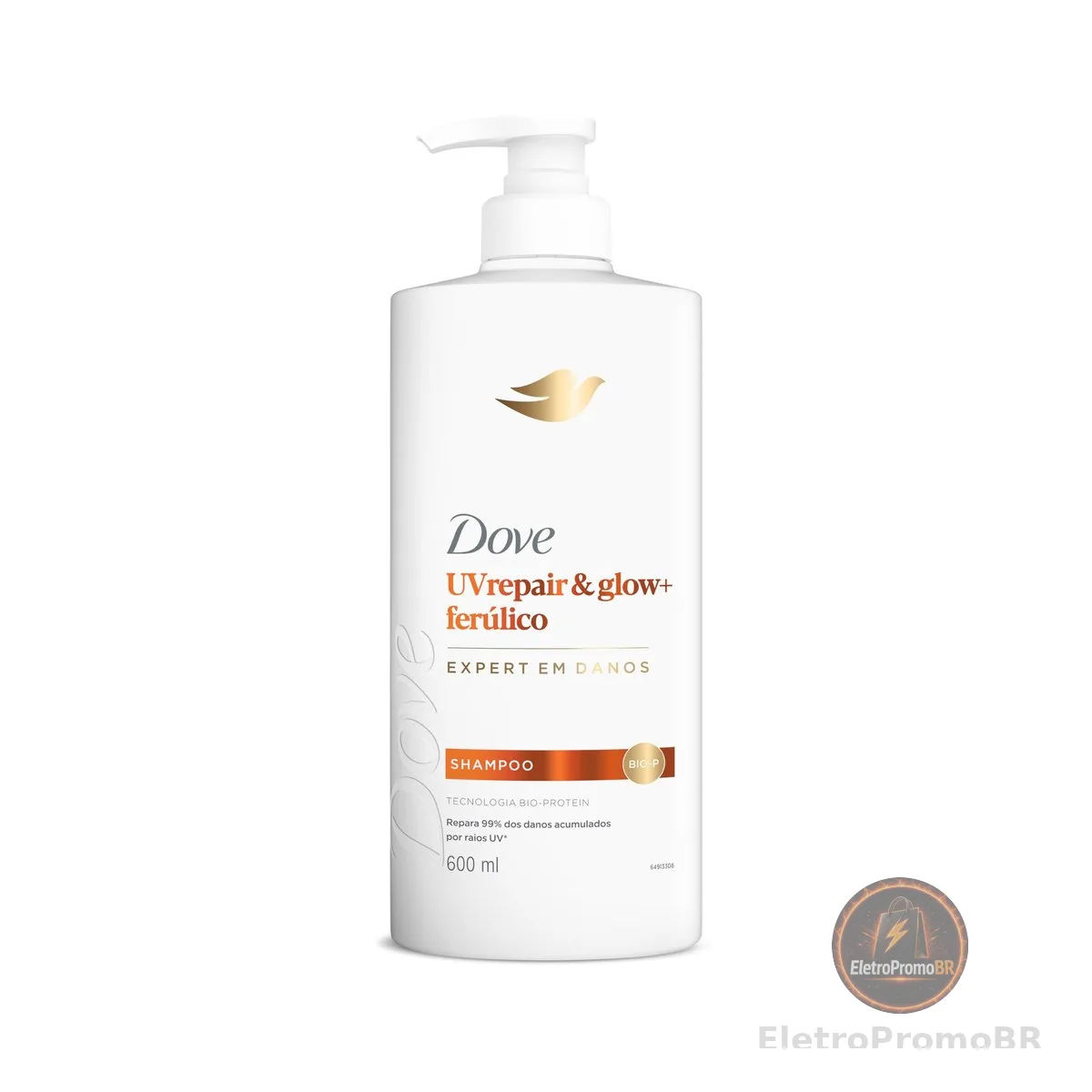Dove Shampoo UV Repair & Glow + Ferúlico 600ml