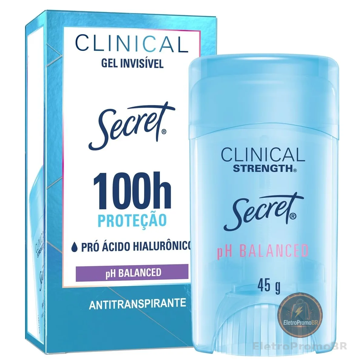 Secret Clinical Desodorante Antitranspirante em Gel Lavanda Invisível 45 g