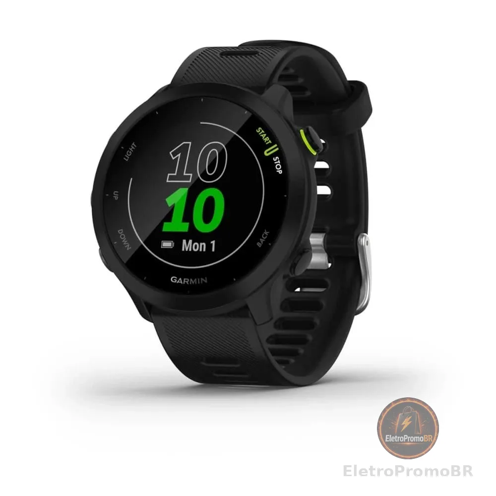Garmin Relógio Forerunner 55 com Monitor Cardíaco de Pulso e GPS