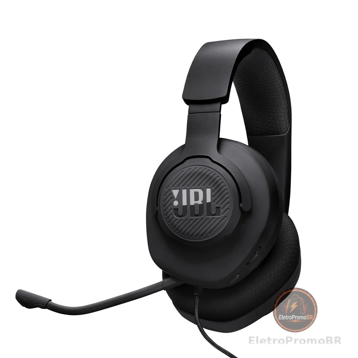 JBL, Fone de Ouvido Com Fio, Quantum 100M2, Headset Gamer, Over Ear, Microfone Removível - Preto