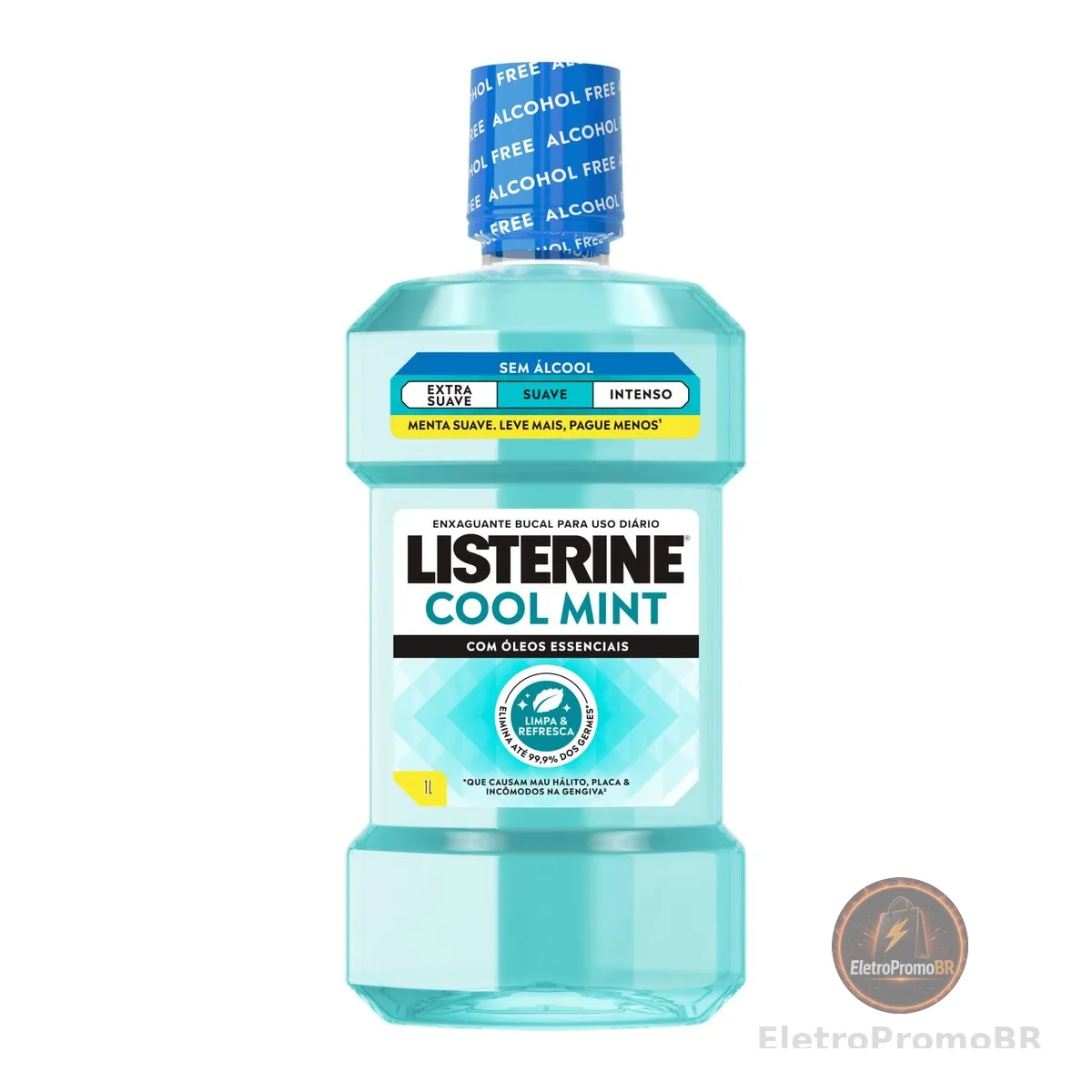 Listerine Enxaguante Bucal Cool Mint Sem Álcool, 1L
