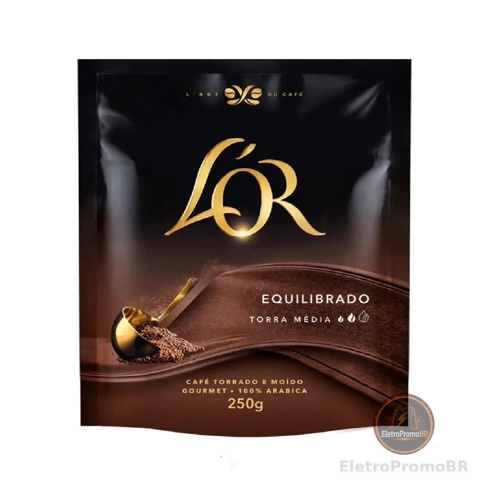 L'OR Café Torrado E Moído Equilibrado Torras 100% Arábica L'Or Sachê 250 G