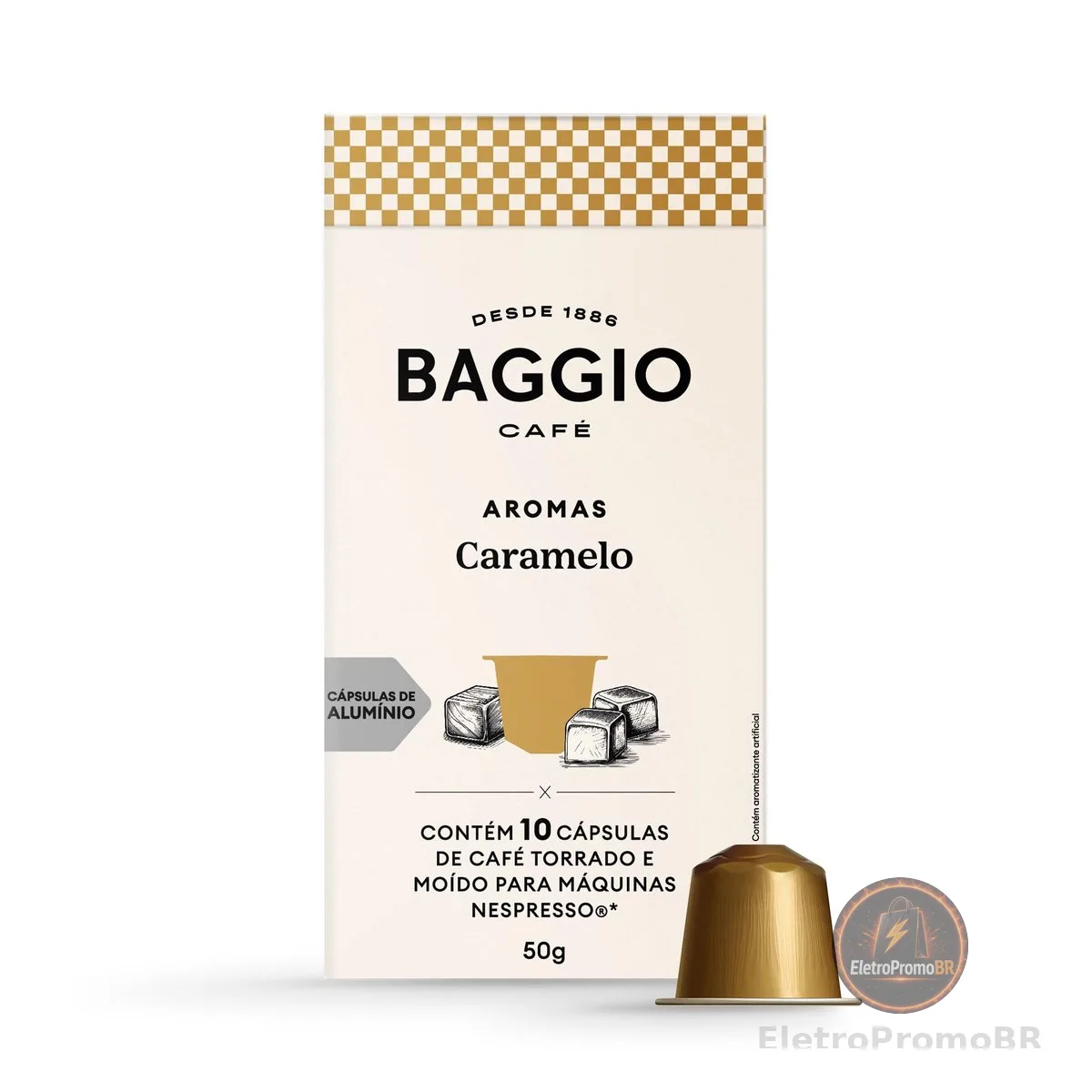 Baggio Café Cápsulas De Café Aroma Caramelo Compatível Com Nespresso Contém 10 Cápsulas