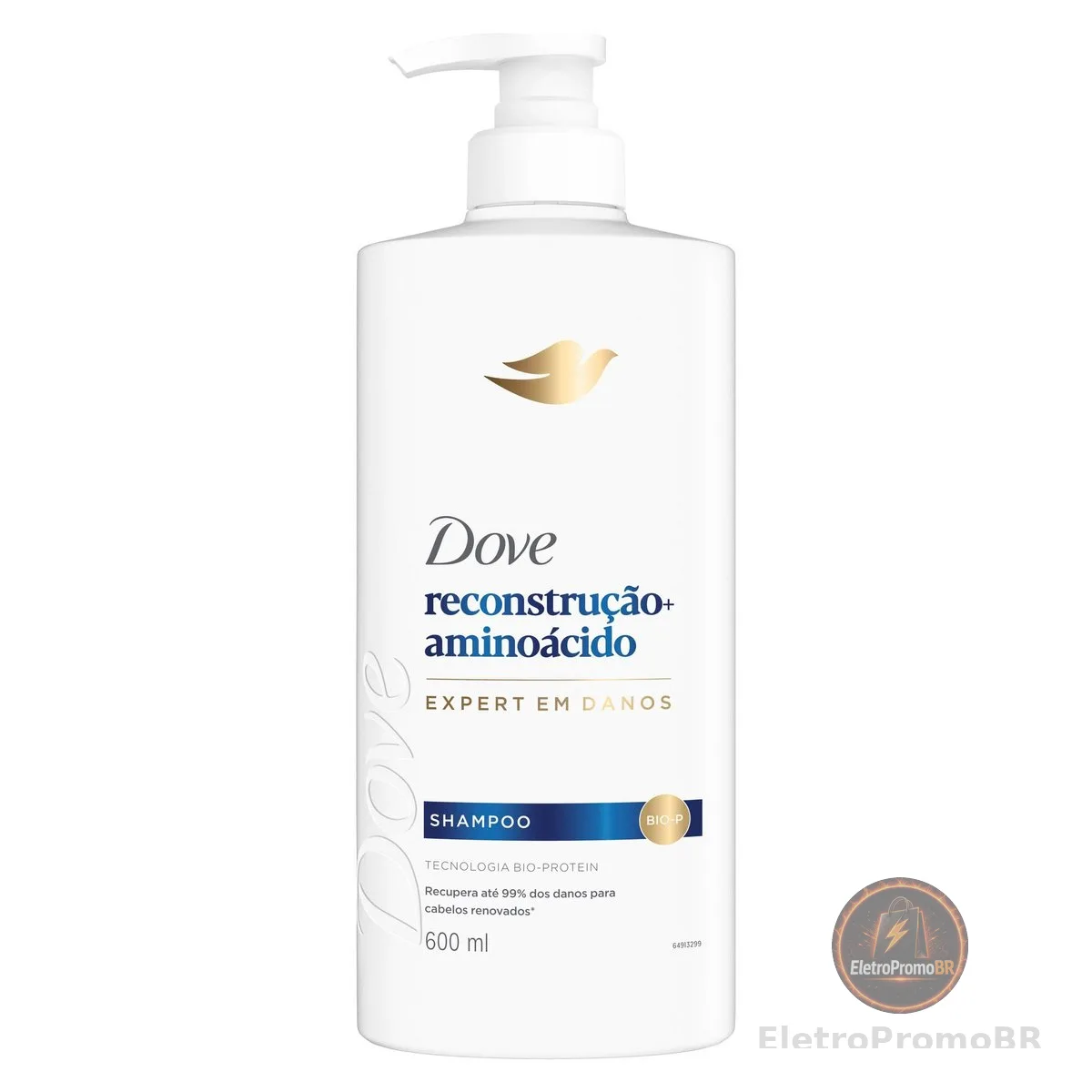 Dove Shampoo Reconstrução + Aminoácido 600ml Pump