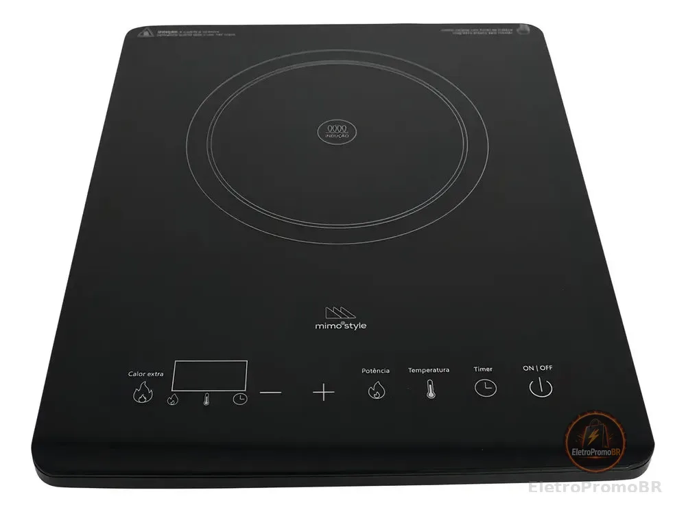 Cooktop De Indução Elétrico Portátil 1 Boca Smart Ci01 Mimo Style