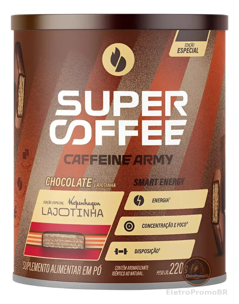 Supercoffee Chocolate Ao Leite Lajotinha Caffeine Army 220g Lajotinha 220gr