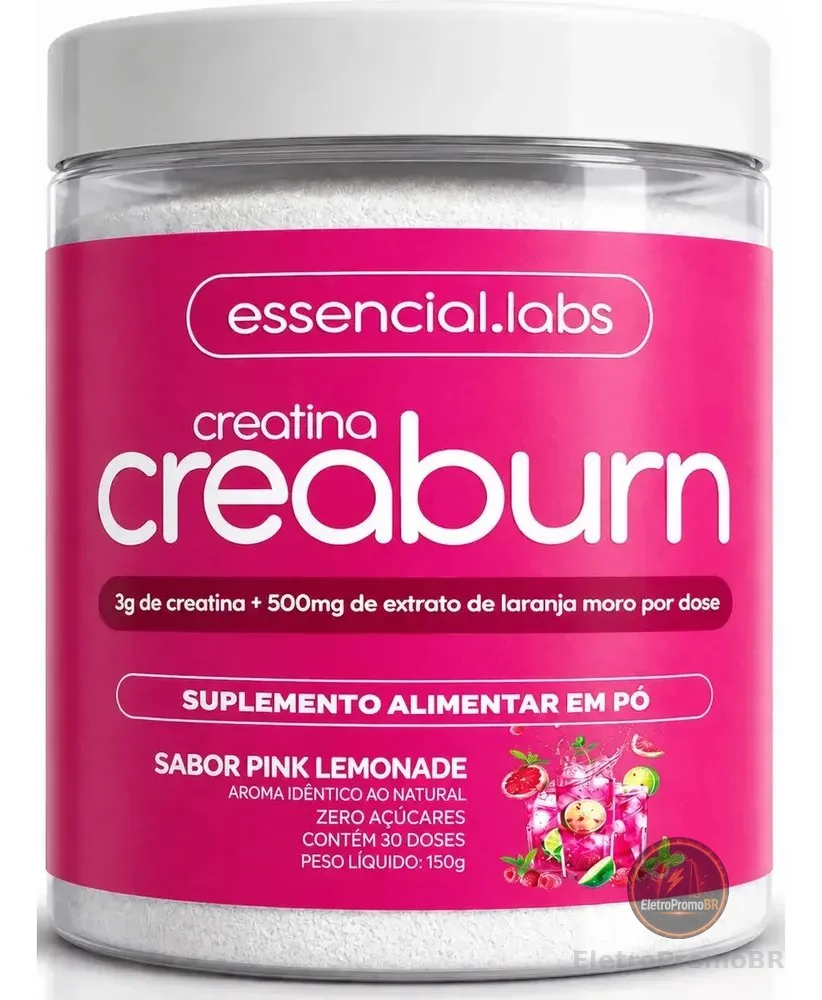 CREABURN (CREATINA 100% PURA + MOROSIL) Sabor Pink Lemonade - 30 Doses